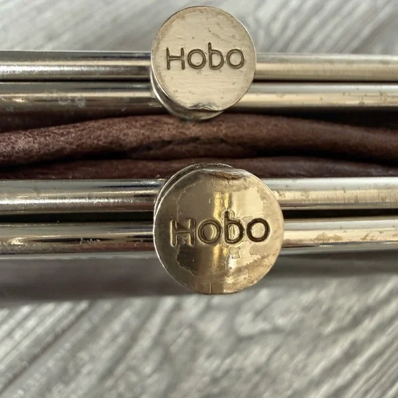 HOBO Lauren brown leather double frame wallet/clutch. HOBO International brand. - Picture 10 of 16